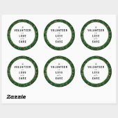 Erkenning vrijwilligers ronde sticker (Vel)