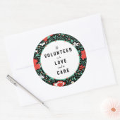 Erkenning vrijwilligers ronde sticker (Envelop)