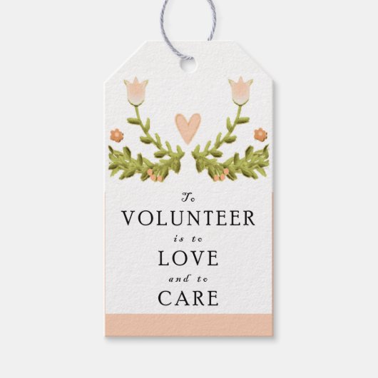 Erkenning vrijwilligerswerk cadeaulabel (Voorkant)