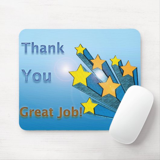 Erkenning werknemer Dank u wel Muismat (Met muis)