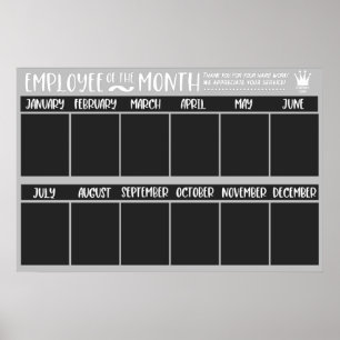 Erkenning Werknemer van de Maand Prijs Poster