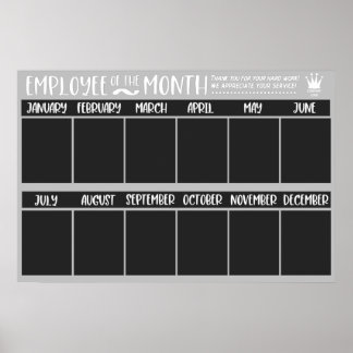 Erkenning Werknemer van de Maand Prijs Poster