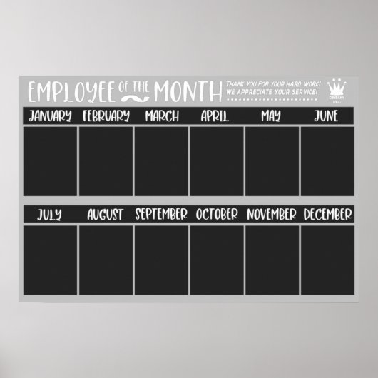 Erkenning Werknemer van de Maand Prijs Poster (Voorkant)