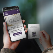 Erkenningsevenement Cadeaubon | Bewerkbare QR-sjab Visitekaartje
