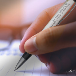 Erkenningsevenementen pen | Custom logo goud accen