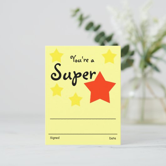 Erkenningsonderscheiding Briefkaart (Staand voorkant)