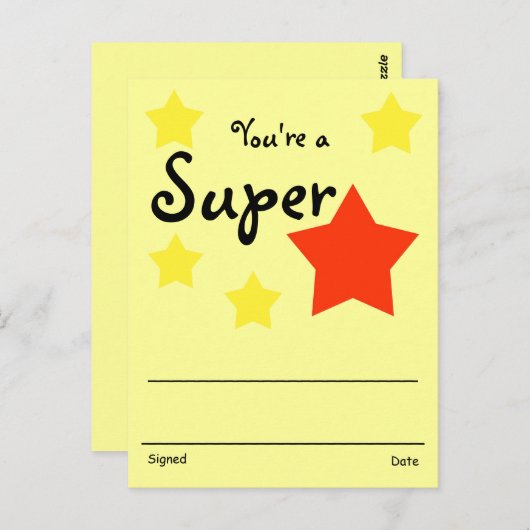 Erkenningsonderscheiding Briefkaart (Voorkant / Achterkant)