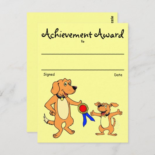 Erkenningsonderscheiding Briefkaart (Voorkant / Achterkant)