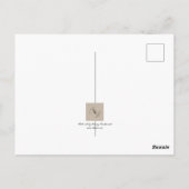 Erkennis Bloeit: Een Wilde Madelief Dank Je Briefkaart (Achterkant)