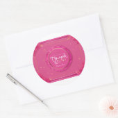 Erkenntelijkheid Bloeit: Waterverf Bedankstickers Ronde Sticker (Envelop)