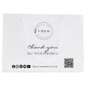 Erkenntelijkheid in Hand Aangepaste Bedankje Aanko Groot Cadeauzakje (Achterkant)