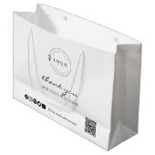 Erkenntelijkheid in Hand Aangepaste Bedankje Aanko Groot Cadeauzakje (Voorkant Gekanteld)