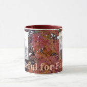 erkentelijk | Familiefoto's | Herfst bladeren acht Mok (Midden)