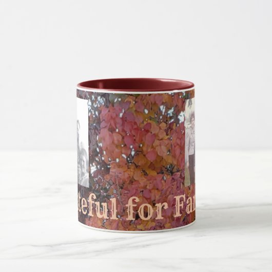 erkentelijk | Familiefoto's | Herfst bladeren acht Mok (Midden)