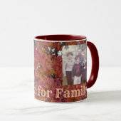 erkentelijk | Familiefoto's | Herfst bladeren acht Mok (Voorkant rechts)