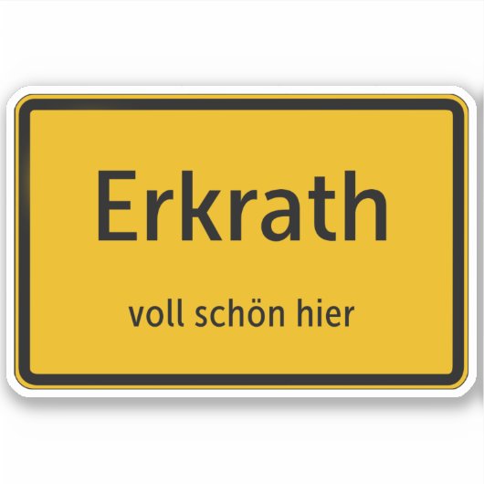 Erkrath Aufkleber Sticker Autoaufkleber (Voorkant)