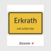 Erkrath Aufkleber Sticker Autoaufkleber (Vel)