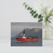 Erla N, Crab Boat in de Nederlandse haven, Alaska Briefkaart (Staand voorkant)