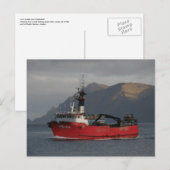 Erla N, Crab Boat in de Nederlandse haven, Alaska Briefkaart (Voorkant / Achterkant)