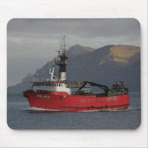 Erla N, Crab Boat in de Nederlandse haven, Alaska Muismat