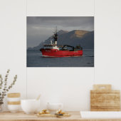 Erla N, Crab Boat in de Nederlandse haven, Alaska Poster (Keuken)