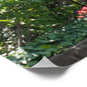 Erlangen Architectuur met een rood voertuig Poster (Hoek)