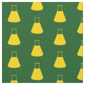 Erlenmeyer, geel stof (Close Up)