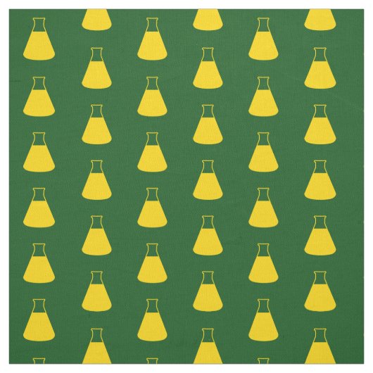 Erlenmeyer, geel stof (Swatch)