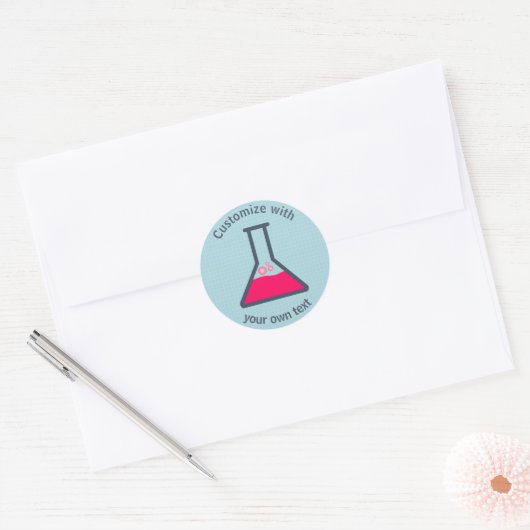 Erlenmeyer Ronde Sticker (Envelop)