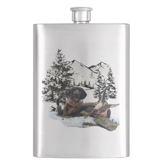 Erlenmeyer voor het jagen van geiten op gebergte flacon (Voorkant)