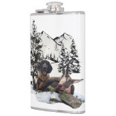 Erlenmeyer voor het jagen van geiten op gebergte heupfles (Links)