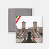 ERM003 COMACCHIO - Emilia Romagna Italië - Fridge Magneet (Voorkant / Achterkant)