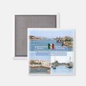 ERM004 PORTO GARIBALDI, Zee Uitzicht, Italië, Koel Magneet (Voorkant / Achterkant)