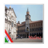 ERM010 MODENA, stadhuis en kathedraal, Tegeltje (Voorkant)