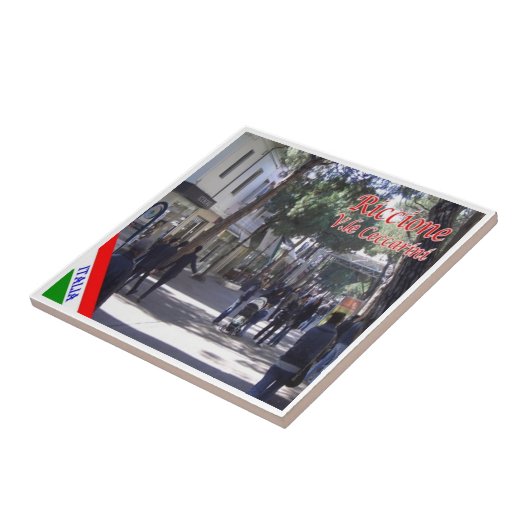 ERM022 RICCIONE, Viale Ceccarini, Italië, Tegeltje (Zijkant)