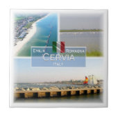 ERM028 CERVIA, Zeezicht, Italië, Tegeltje (Voorkant)