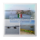 ERM029 COMACCHIO, Emilia Romagna, Italië, Tegeltje (Voorkant)
