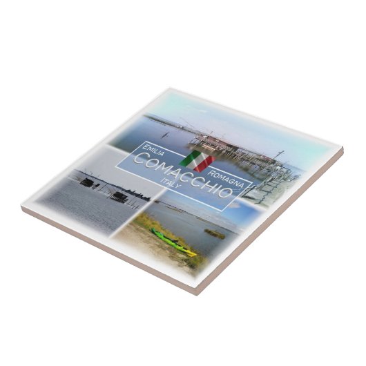 ERM030 COMACCHIO, Emilia Romagna, Italië, Tegeltje (Zijkant)