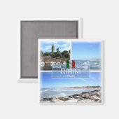 ERM031 RIMINI, Emilia Romagna, Italië, Koelkast Magneet (Voorkant / Achterkant)