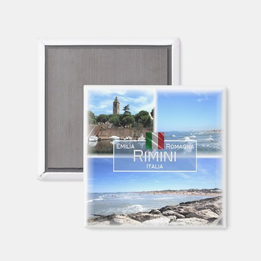 ERM031 RIMINI, Emilia Romagna, Italië, Koelkast Magneet (Voorkant / Achterkant)