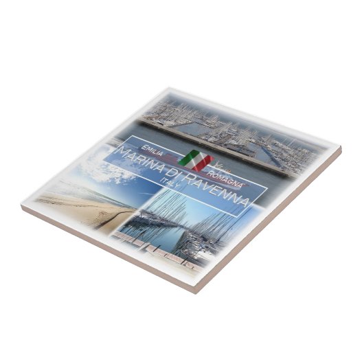 ERM032 MARINA DI RAVENNA, Italië, Tegeltje (Zijkant)