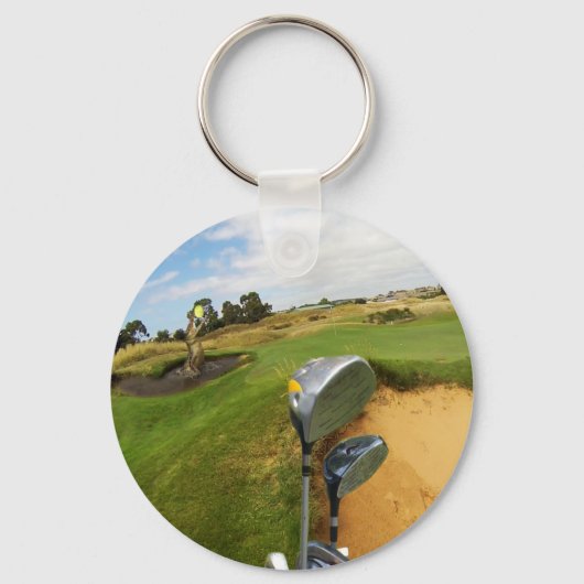 Erm The Crocs heeft mijn Golf Ball, Key Ring Sleutelhanger (Achterkant)