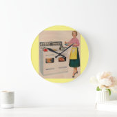 Erma en haar ovenoven met dubbele schuur grote klok (Huis)