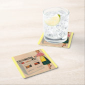 Erma en haar ovenoven met dubbele schuur kartonnen onderzetters (Insitu)