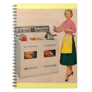 Erma en haar ovenoven met dubbele schuur notitieboek