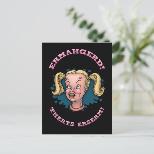 Ermahgerd Briefkaart (Staand voorkant)
