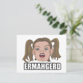 Ermahgerd Card Briefkaart (Staand voorkant)