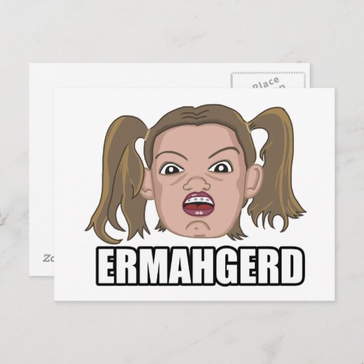 Ermahgerd Card Briefkaart (Voorkant / Achterkant)