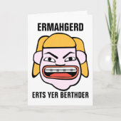 Ermahgerd Herper Berthder Kaart (Voorkant)