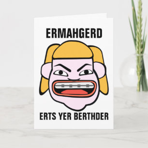 Ermahgerd Herper Berthder Kaart